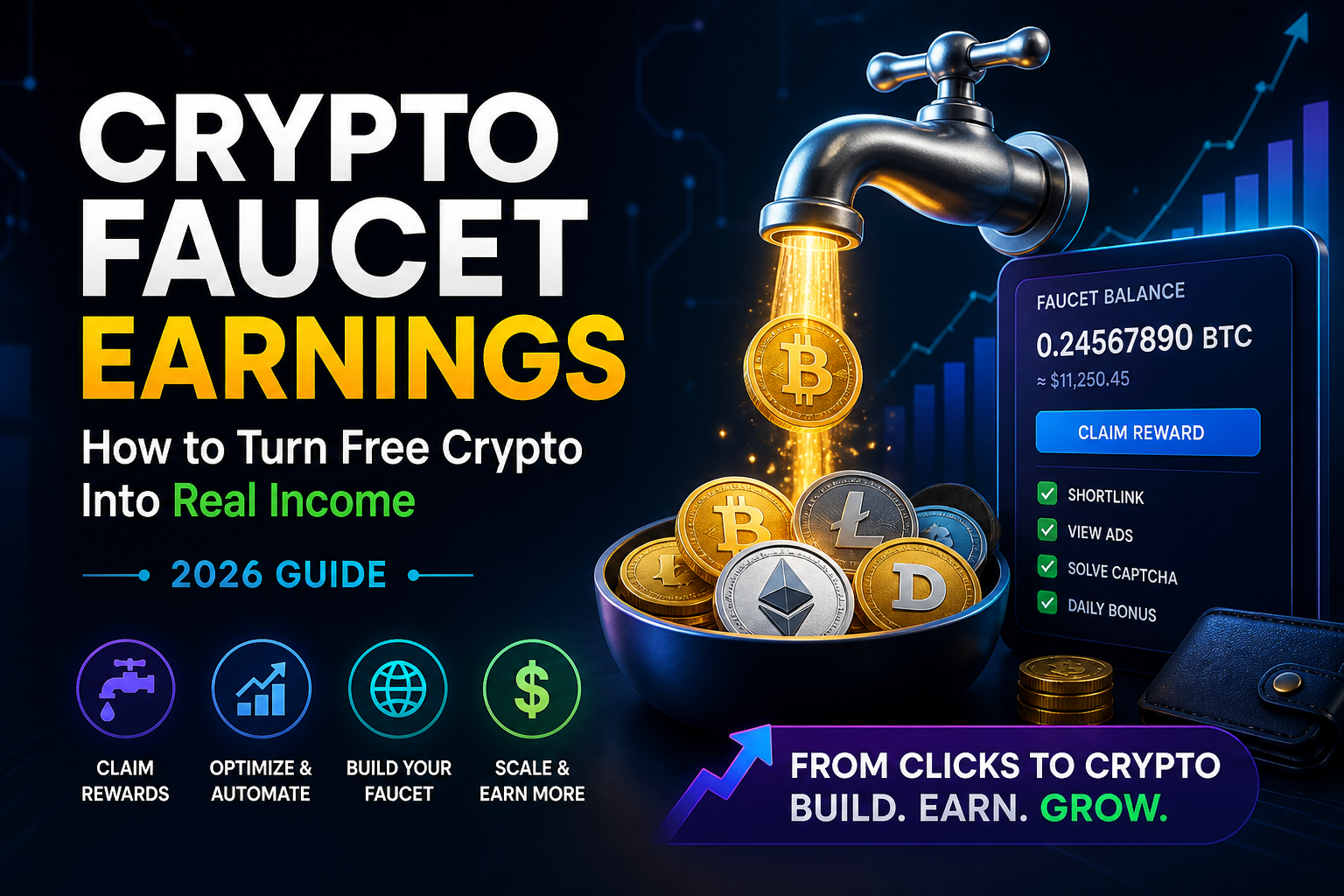 Crypto Faucet Earnings: How to Turn Free Crypto Into Real Income (2026 Guide)